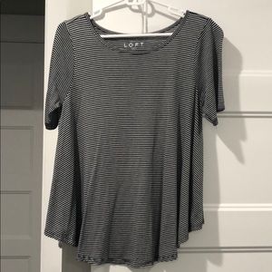 Loft striped swing shirt